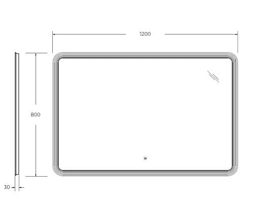 Зеркало CEZARES DUET с лазерной гравировкой подсветкой и сенсорным выключателем CZR-SPC-DUET-1200-800-LED-TCH 1200x800x30 Зеркало CEZARES DUET с лазерной гравировкой подсветкой и сенсорным выключателем CZR-SPC-DUET-1200-800-LED-TCH 1200x800x30