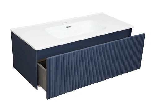 Тумба под раковину LA FENICE TERRA Blu Grigio синяя 100 FNC-01-TER-BG-100 Тумба под раковину LA FENICE TERRA Blu Grigio синяя 100 FNC-01-TER-BG-100