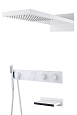 Душевая система Boheme ZODIAC с термостатом MATT WHITE встраиваемая 133-2-MW Душевая система Boheme ZODIAC с термостатом MATT WHITE встраиваемая 133-2-MW