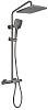Душевая система Kaiser Serio 05382-15 с термостатом Вороненая сталь