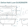 Ванна чугунная Delice Haiti Luxe 160х80 с отверстиями под ручки DLR230637R Ванна чугунная Delice Haiti Luxe 160х80 с отверстиями под ручки DLR230637R