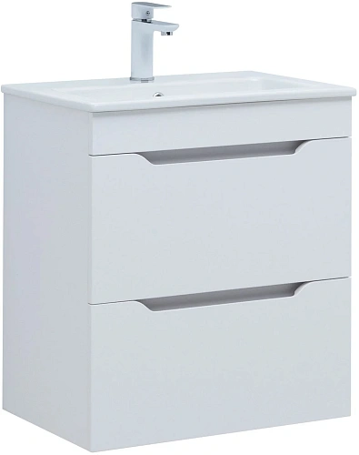 Тумба под раковину Aquanet Практика 60 00347963 белый глянец Тумба под раковину Aquanet Практика 60 00347963 белый глянец