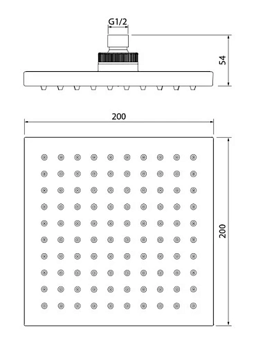 Верхний душ Iddis 00220SPI64 Верхний душ Iddis 00220SPI64