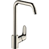 Смеситель для кухни hansgrohe Focus с поворотным изливом на 3 положения, сталь 31820800 Смеситель для кухни hansgrohe Focus с поворотным изливом на 3 положения, сталь 31820800