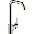 Смеситель для кухни hansgrohe Focus с поворотным изливом на 3 положения, сталь 31820800 Смеситель для кухни hansgrohe Focus с поворотным изливом на 3 положения, сталь 31820800