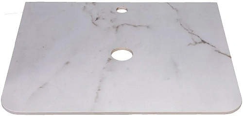 Столешница Style Line Атлантика 60 ID01, цвет белый глянцевый мрамор керамогранит СС-00002233 Столешница Style Line Атлантика 60 ID01, цвет белый глянцевый мрамор керамогранит СС-00002233