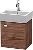 Картинка анонса товара «тумба под раковину duravit brioso br4050r1021 подвесная 43 см орех темный»