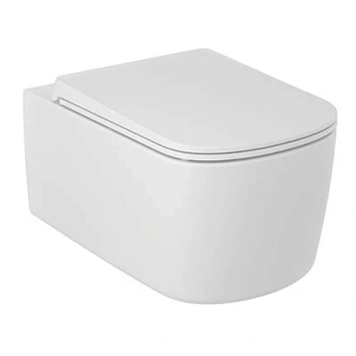 Унитаз подвесной Kludi RESA S 27WCSET53 керамический с сиденьем Унитаз подвесной Kludi RESA S 27WCSET53 керамический с сиденьем