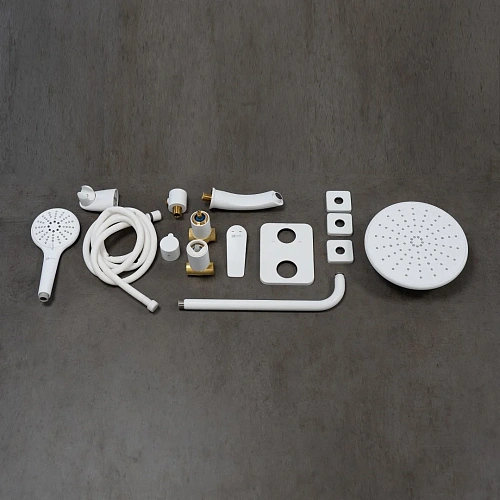 Душевая система Lemark Bronx LM3722MW встраиваемая, белый/матовый Душевая система Lemark Bronx LM3722MW встраиваемая, белый/матовый