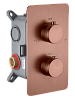 Картинка анонса товара «смеситель для душа boheme cell 134-2-brb встраиваемый, с термостатом brushed bronze»
