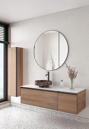 Тумба под раковину Armadi Art QUATRO 2 140см (100+40) WILLOW профиль ANTHRACITE 790-M2-140-W-A Тумба под раковину Armadi Art QUATRO 2 140см (100+40) WILLOW профиль ANTHRACITE 790-M2-140-W-A