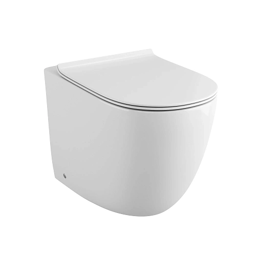 Унитаз приставной GROSSMAN GR-PR4411S 570x360x410 белый безободковый с тонкой крышкой Унитаз приставной GROSSMAN GR-PR4411S 570x360x410 белый безободковый с тонкой крышкой