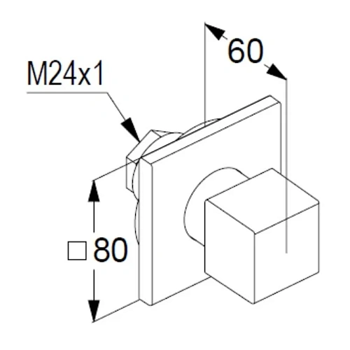 Переключатель потоков Kludi DECUS 548463975 черный матовый Переключатель потоков Kludi DECUS 548463975 черный матовый