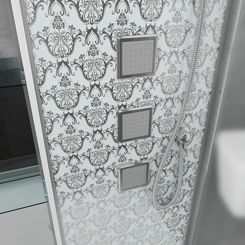 Душевая кабина Niagara Luxe NG-7713WL (820x1200х2150) низкий поддон стенки белые Душевая кабина Niagara Luxe NG-7713WL (820x1200х2150) низкий поддон стенки белые