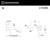 Смеситель для раковины WHITECROSS 2-Y1225BL скрытого монтажа, внешняя часть, черный матовый Смеситель для раковины WHITECROSS 2-Y1225BL скрытого монтажа, внешняя часть, черный матовый