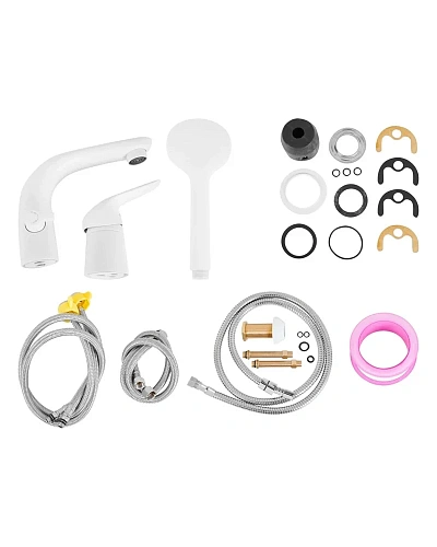 Смеситель на борт ванны Orange Otto M22-333w белый Смеситель на борт ванны Orange Otto M22-333w белый