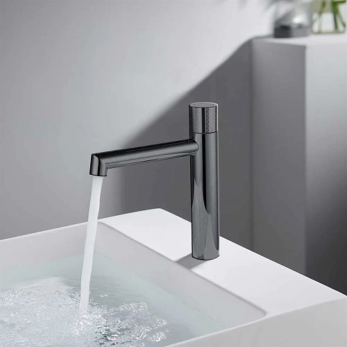 Смеситель для раковины Vincea Desire VBF-1D3GM, вороненая сталь Смеситель для раковины Vincea Desire VBF-1D3GM, вороненая сталь