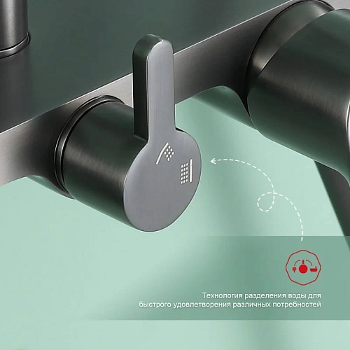 Душевая система Raglo R31.24.09, графит Душевая система Raglo R31.24.09, графит