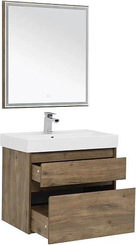 Комплект мебели Aquanet Nova Lite 75 дуб рустикальный (2 ящика) 00254218 Комплект мебели Aquanet Nova Lite 75 дуб рустикальный (2 ящика) 00254218