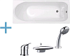 Картинка анонса товара «акриловая ванна aquanet west 160x70 (каркас + смеситель aquanet practic 2 af111-63b) 00204054 + 00187953 + 00216780»
