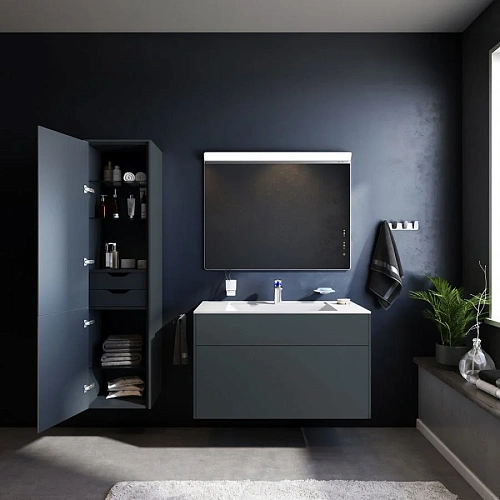 Шкаф-пенал AM.PM Inspire V2.0 M50ACHX0406GM универсальный, подвесной, 40 см, push-to-open, графит мато Шкаф-пенал AM.PM Inspire V2.0 M50ACHX0406GM универсальный, подвесной, 40 см, push-to-open, графит мато