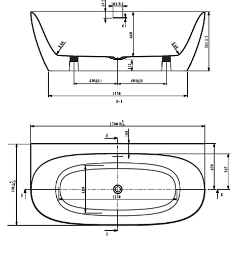 Акриловая ванна ART&MAX Milan AM-MIL-1700-800 Акриловая ванна ART&MAX Milan AM-MIL-1700-800