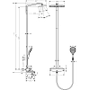 Душевая система hansgrohe Raindance Select E 360 Showerpipe с термостатом для ванны белый/хром 27113 Душевая система hansgrohe Raindance Select E 360 Showerpipe с термостатом для ванны белый/хром 27113