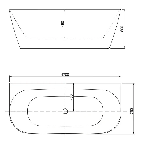 Акриловая ванна Allen Brau Priority 170x78 2.31003.21 белый матовый Акриловая ванна Allen Brau Priority 170x78 2.31003.21 белый матовый