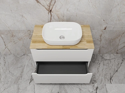 Тумба под раковину Style Line Бали 80 со столешницей белый софт подвесная ЛС-00002339 Тумба под раковину Style Line Бали 80 со столешницей белый софт подвесная ЛС-00002339