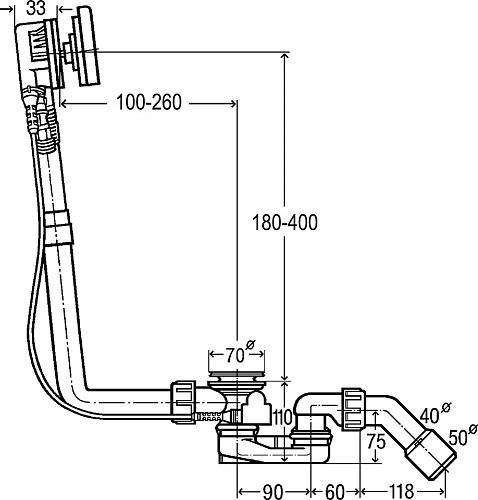 Слив-перелив Viega Multiplex Visign MТ9 723347 Слив-перелив Viega Multiplex Visign MТ9 723347