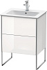 Картинка анонса товара «тумба под раковину duravit xsquare xs444502222 напольная 61 см белая глянцевый»