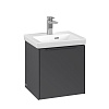 Картинка анонса товара «тумба под раковину villeroy &amp; boch subway 3.0 graphite / graphite c58202vr»