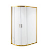 Картинка анонса товара «душевой уголок niagara nova ng-6421-08 gold (120x80x195) полукруг, раздвиж, проф.золото, стекло прозрачное (6мм) 642108111gold»