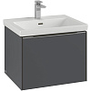 Картинка анонса товара «тумба под раковину villeroy &amp; boch subway 3.0 graphite / graphite c57702vr»