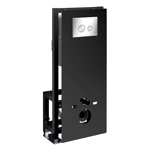 Инсталляция для унитаза WasserKRAFT Glan 66TLT.010.ME.BL.BN01 с клавишей смыва никель Инсталляция для унитаза WasserKRAFT Glan 66TLT.010.ME.BL.BN01 с клавишей смыва никель