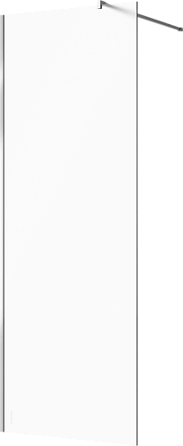 Душевая перегородка STWORKI Берген 80 см, профиль хром глянцевый, матовое стекло 583057 Душевая перегородка STWORKI Берген 80 см, профиль хром глянцевый, матовое стекло 583057