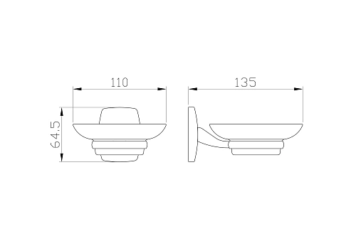 Мыльница Wonzon & Woghand хром (WW-1201) Мыльница Wonzon & Woghand хром (WW-1201)