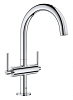 Картинка анонса товара «смеситель для раковины grohe atrio new на 1 отверстие, хром (21022003)»