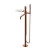 Смеситель для ванны Boheme Stick 129-CB.3 напольный Copper Brushed LINEA