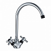 Картинка анонса товара «смеситель для кухни decoroom dr46028-black с высоким повортным изливом»