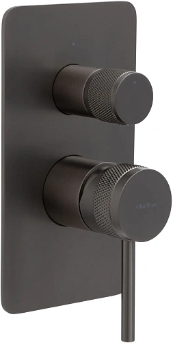 Смеситель для ванны Allen Brau Priority 5.31011-MG (с внутренней частью, 2 выхода) графит брашированный Смеситель для ванны Allen Brau Priority 5.31011-MG (с внутренней частью, 2 выхода) графит брашированный