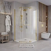 Душевой уголок GROSSMAN Pragma 302.K33.03.1010.32.00 (100x100x195) трапеция,распашн,золото сатин,стекло прозр Душевой уголок GROSSMAN Pragma 302.K33.03.1010.32.00 (100x100x195) трапеция,распашн,золото сатин,стекло прозр