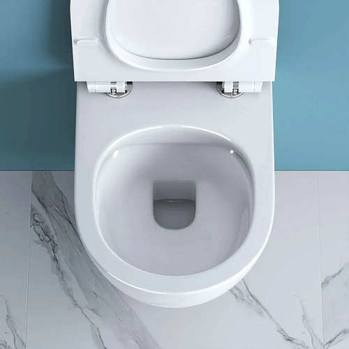 Унитаз подвесной BelBagno SFERA-R BB046CHR/BB2111SC безободковый с сиденьем Унитаз подвесной BelBagno SFERA-R BB046CHR/BB2111SC безободковый с сиденьем