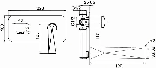 Смеситель для раковины Boheme Venturo 375-SGM GunMetal Shine Смеситель для раковины Boheme Venturo 375-SGM GunMetal Shine