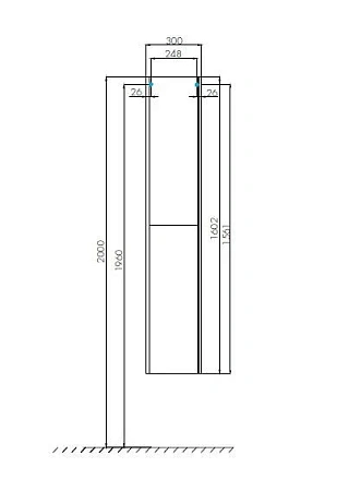 Шкаф-пенал Aquaton Йорк белый, выбеленное дерево 1A171203YOAY0 Шкаф-пенал Aquaton Йорк белый, выбеленное дерево 1A171203YOAY0