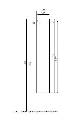 Шкаф-пенал Aquaton Йорк белый, ясень фабрик 1A171203YOAV0 Шкаф-пенал Aquaton Йорк белый, ясень фабрик 1A171203YOAV0