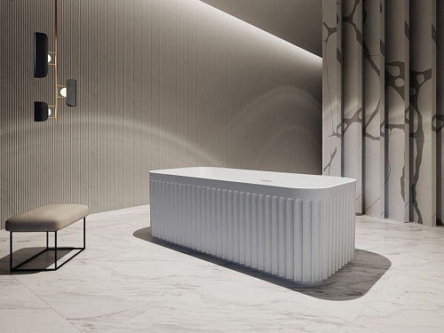 Ванна отдельностоящая ABBER AB9411-1.7 170x75 универсальная, белая акриловая Ванна отдельностоящая ABBER AB9411-1.7 170x75 универсальная, белая акриловая