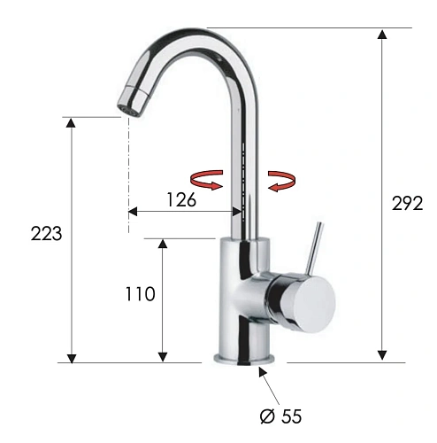 Смеситель для кухни Remer X Style X72CBG, золото брашированное Смеситель для кухни Remer X Style X72CBG, золото брашированное
