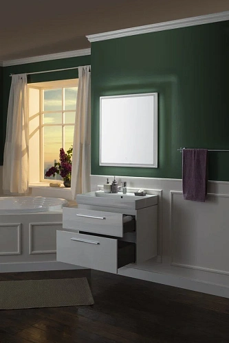 Комплект мебели Aquanet Nova 75 белый (2 ящика) 00243255 Комплект мебели Aquanet Nova 75 белый (2 ящика) 00243255