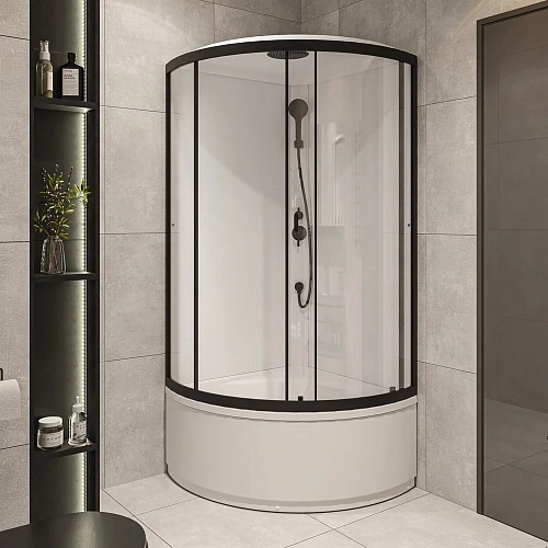 Душевая кабина STWORKI Хельсинки by Damixa Хельсинки HWHC-401А-090BT 90x90, высокий поддон 562074 Душевая кабина STWORKI Хельсинки by Damixa Хельсинки HWHC-401А-090BT 90x90, высокий поддон 562074